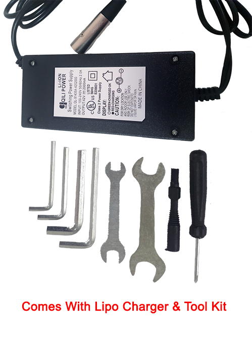 Tool kit and Lipo Charger Included