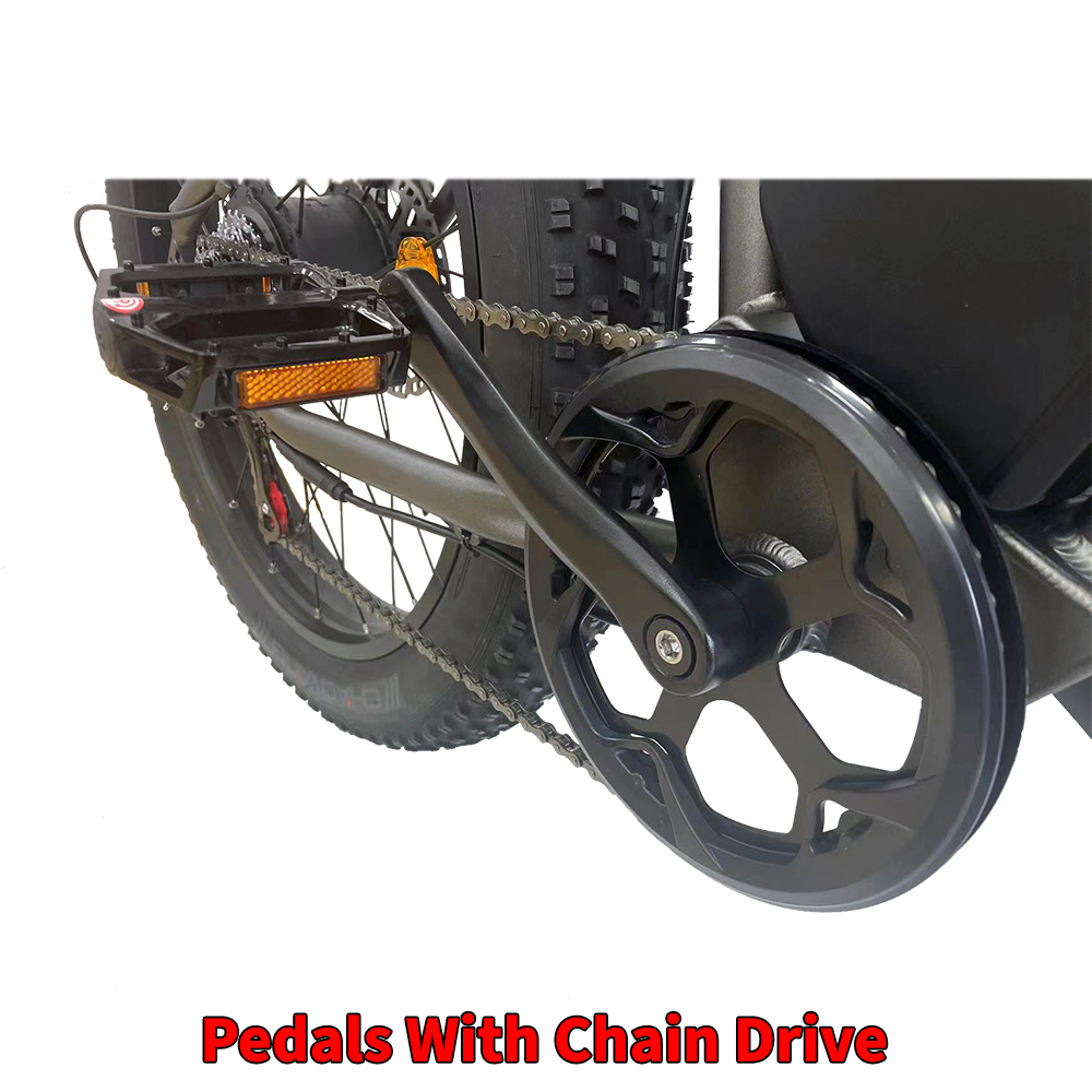 Pedals with chain drive