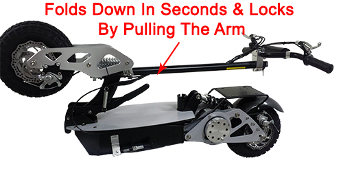 Folds down in seconds and locks