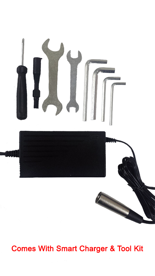 Tool kit and Smart Charger Included