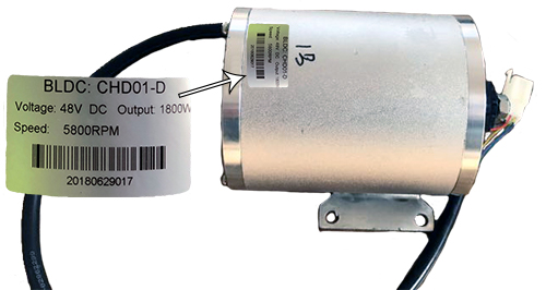 1800 watt Brushless 48v Electric Motor