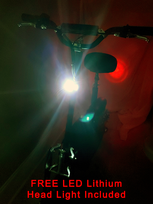 Free LED head light included