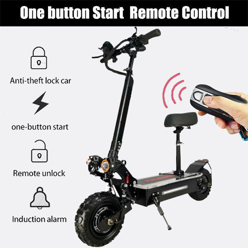 Comes with a anti-theft remote