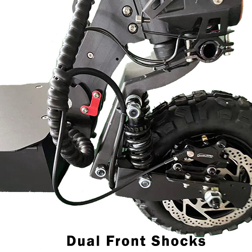 Dual front shocks