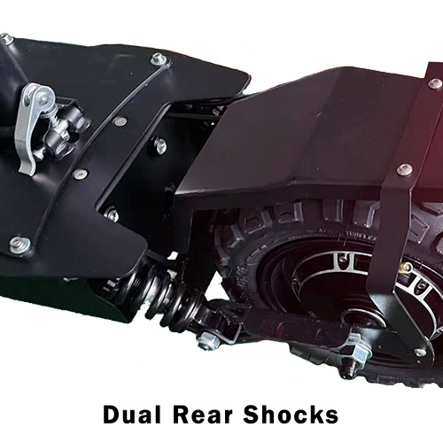 Dual rear shocks