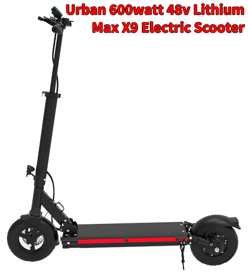 Urban 600watt 48v Lithium Max X9 Smart Electric Scooter