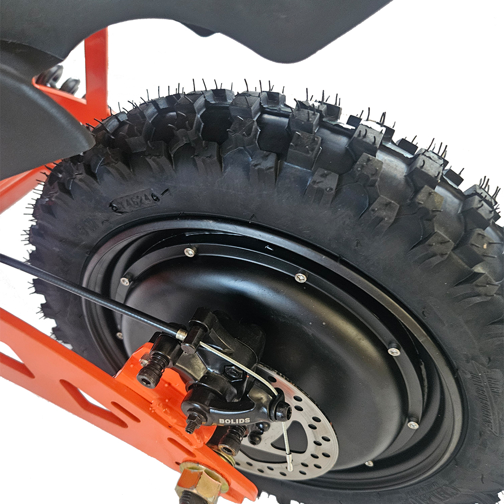 left view of the brushless rear hub motor