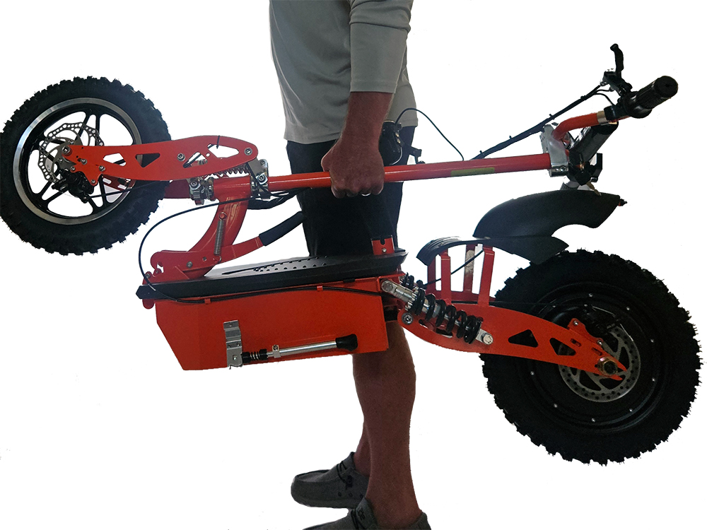 Scooter can be easily carried.