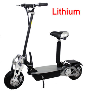 Super Chrome 1200 watt Lithium Electric Scooter