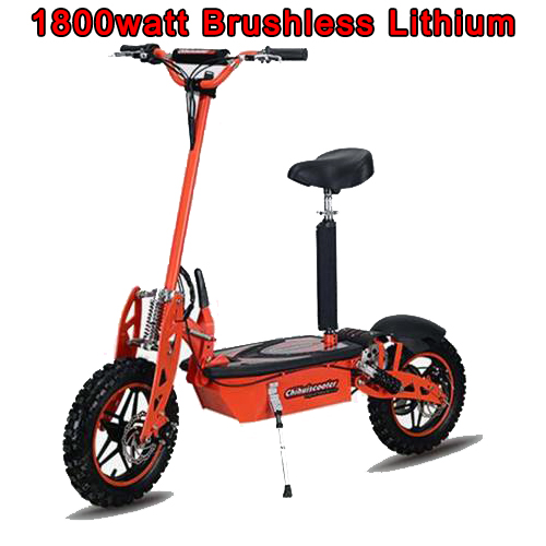 Super Turbo 1800 watt 48v Brushless Lithium Electric Scooter Scooter