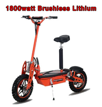 Super Turbo 1800 wat -48v Brushless Lithium Electric Scooter
