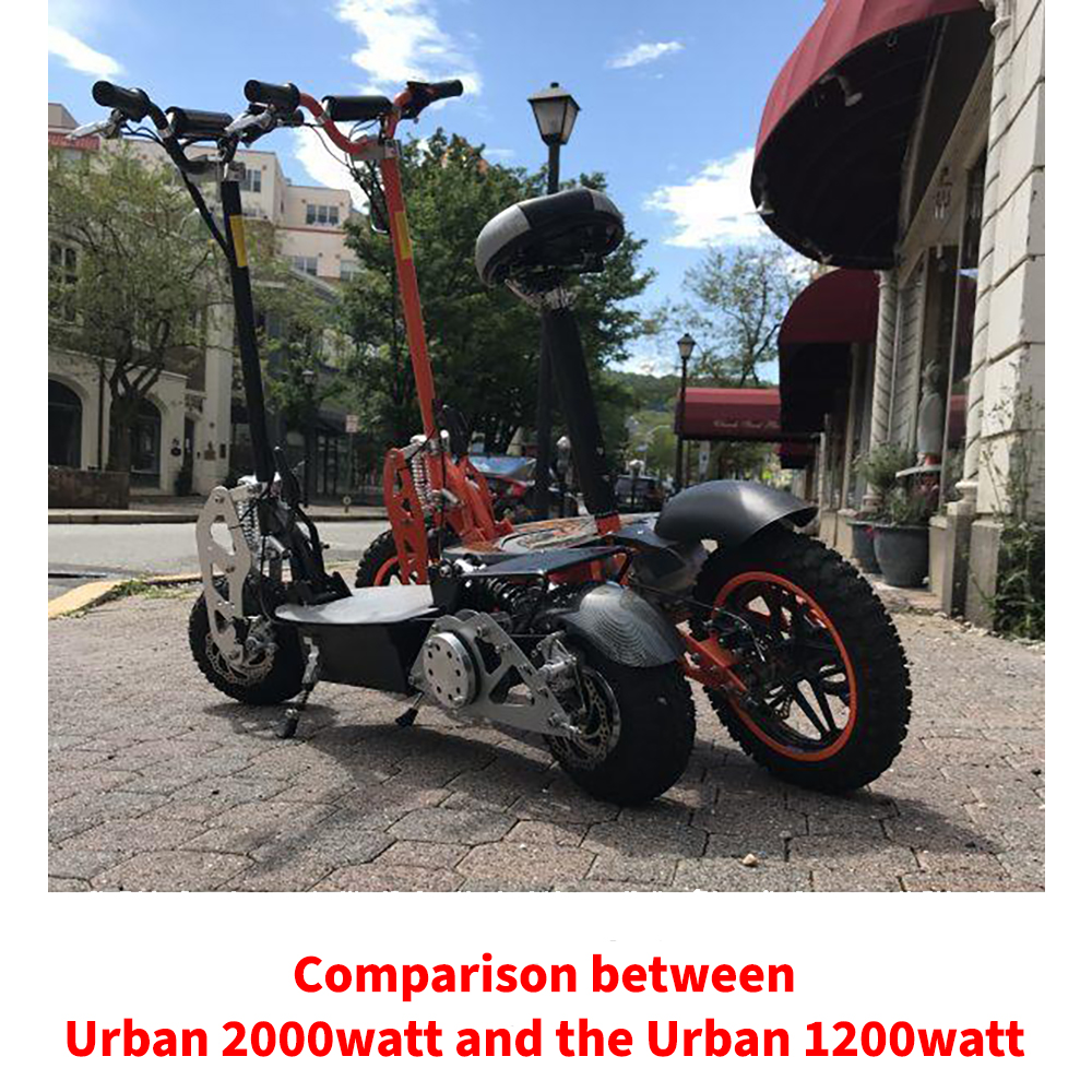 Urban Elite 2000 Watt LITHIUM Brushless Electric Scooter w/ Light Package,  45mph, 40 Miles Per Charge – Scooter Wholesales