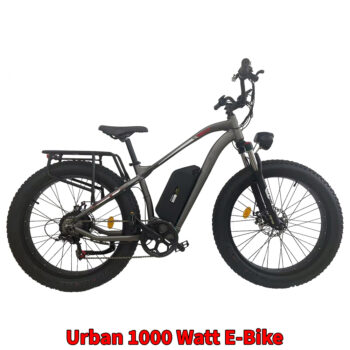 Black Urban 1000 Watt E-Bike